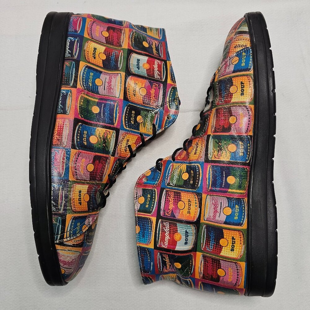 Icon Shoes Andy Warhol Campbell's Soup Cans 50th Anniversary Unisex Size M6 - W8 - Picture 8 of 14